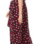 Michael Kors Jumpsuit Rose Petals Red Pink Black Size Small Photo 1