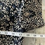 H&M  Floral Embroidered Tapestry Sheath Dress Size 12 Pockets Black/Cream Photo 7