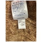 Lands End Sweater Womens XL 18 Tan Cable Knit Mock Neck Wool Blend Fisherman Brown Photo 6