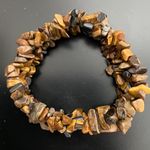 NWOT Natural Healing Gemstones Yellow Tiger Eye Color Bracelet, 3 Strands, 4” Diameter Photo 0