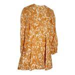 Zimmermann Peggy Scallop Short Dress Orange Paisley Photo 6