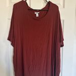 Ava & Viv Burnt Orange Ribbed Tee |  Photo 0