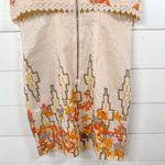 Free People  Big Bang Metallic Tea Combo Floral Gold Dress, EUC, Size 4 MSRP $128 Photo 11