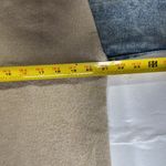 Entro Tan V-Neck denim sleeve contrast distressed sweater casual mixed material Photo 11