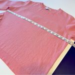 ALANIZ ruffled asymmetric pullover sweater, lightweight, pink, size M Pink Size M Photo 6