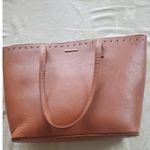 Rampage NWOT Brown Tote Metal Eyelet Accent Faux Leather by  Photo 2