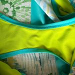 Title Nine Ruffle Swim Skirt Beach Resort Bright Lime Teal Aqua Women's Size M Photo 3