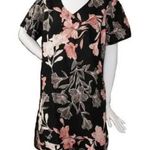 Nicole Miller Women’s Linen Blend Hawaiian Floral Shift Dress Size Large Photo 0