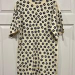 Tory Burch Flower Stencil T-Shirt Dress Womens Black White Retro Size XS Photo 0