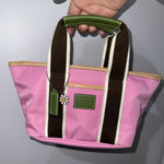 Coach Vintage  6268 Reversable Mini Hamptons Tote Bag Light Pink Daisy‎ Y2K P Photo 0