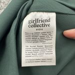 Girlfriend Collective NWT  Bianca One Shoulder Sports Bra Moss Green‎ Size Medium Photo 4