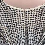 Alex Marie Black and White Sheath Dress with Bishop Sleeves Photo 4