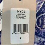 NYDJ  for Chico’s Blue and Purple Paisley Scroll Skinny Cropped Ankle Jean New Photo 12