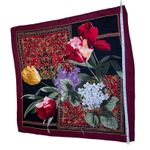 Adrienne Vittadini  silk floral tulips scarf Photo 4