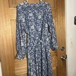 LC Lauren Conrad Lauren Conrad women’s boho Floral Blue and White Women's Dress size XXL Photo 3