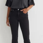 Madewell  curvy kickout washed black jeans, size 30, size $138 Photo 0