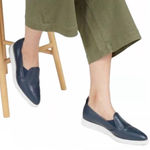 Everlane The Leather Street Shoe in Blue Size 7 Photo 0