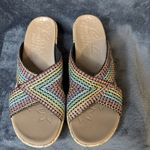 Skechers SKETCHERS Beverlee Womens Size 10 Wedge Cross Strap Sandals Shoes Rainbow Photo 15