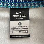 Nike  PRO | Blue Striped Mixed Print Half Zip Pullover Sz S Photo 5
