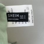 SheIn Green Ruffle Strapless Bandeau Crop Top - Size: Small Photo 1