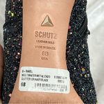 Schutz  Ravel Pointed Toe Bootie Glitter-Navy & Black size 6B Photo 6