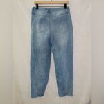 Vanilla Star Jeans Vanilla Star Light Wash High Waisted Button Front Real Cheeky Straight Leg Jeans Photo 4