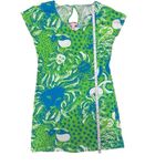Lilly Pulitzer Daniella Dress Roar of the Jungle Limeade Green Sz S Photo 3
