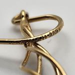 Gold Plated Sterling Silver Dangling Swirl Earrings Photo 4