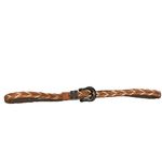 ADA Brown Leather Lucy Braided Belt Photo 3
