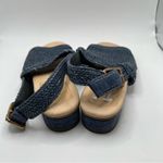Paul Green  Helena Sandal blue size 5 US 6.5 blue navy Woven leather upper Photo 5