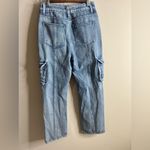 Women’s unbranded straight leg cargo jeans size 26x29 Blue Photo 2