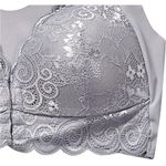 Source Unknown NWOT! Sexy Front Closure Lace Deep V-Neck Plus Size Wirefree Push Up Bra Photo 3