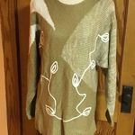 Vintage 80s earthy vine n leaves sweater Size M Photo 5