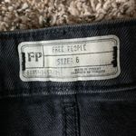 Free People Black Side Detail Denim Skirt Size 6 Photo 6