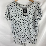 Thyme + Honey NWT  Polka Dot Tie Bottom Tshirt Medium Photo 0