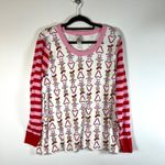 Hanna Andersson The Grinch Candy Cane Character Long Sleeve Pajama Top Women XXL White Photo 0