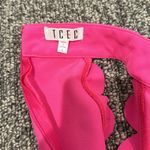 TCEC  Bright Pink Scalloped Dress Sz L Photo 5