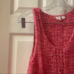 Gap  Pink Crochet Knit Scoop Neck Sleeveless Tank XS Photo 3