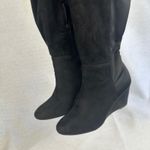Zigisoho Black Suede Over The Knee Wedge Boots Womens 6 Streetwear Photo 6