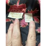 Victoria's Secret  Gold Label Vintage Sz L Floral Satin Nightshirt Gown‎ Shirt Photo 2