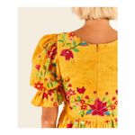 Farm Rio yellow midi dress NEW Photo 7