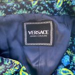 Versace Jeans Couture VINTAGE Cropped Vest โ Blue Yellow Paisley Baroque XS* Photo 7