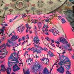Lilly Pulitzer BOWEN HAVANA PINK TURTLE TIDEPOOL HALTER ENGINEERED TOP XS Photo 5