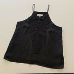 WAYF Black Lace Criss Cross Deep V-Neckline Tank Top Size Large Photo 7