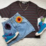 Arizona Jean Company Y2K paperbag denim mini skirt Photo 4