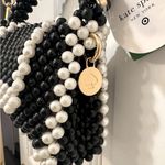 Kate Spade  Black and White Beaded Mini Bag Photo 3