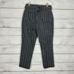 PacSun Women's Stripe Mom Jean Size 27 High Waist Crop Denim Black Fade Wash Photo 4