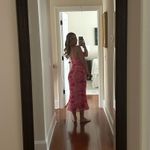 Amazon Floral Midi Dress  Pink Photo 4