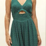Kendall + Kylie  Dark Green Halter Dress Size Small Photo 0