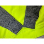 Nike ‎ Swoosh Out All Time Women's Pullover Hoodie Yellow Gray Sweatshirt Size L Photo 6